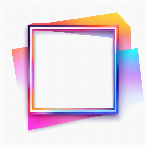 Dynamische minimalistische vierkante frame art