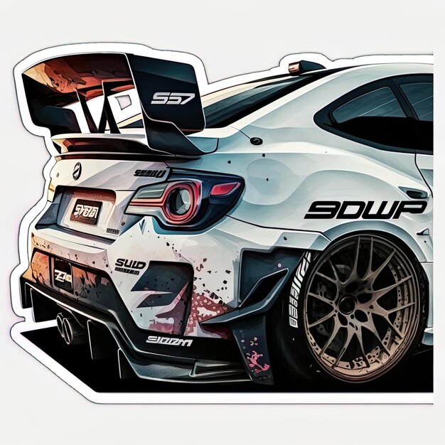 Dynamische prestatie Subaru BRZ-sticker