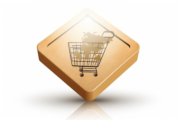 E commerce icon isolated on white background Generated by AI