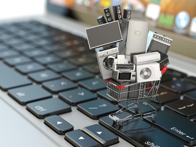 E-commerce of online winkelconcept Huishoudelijke apparaten