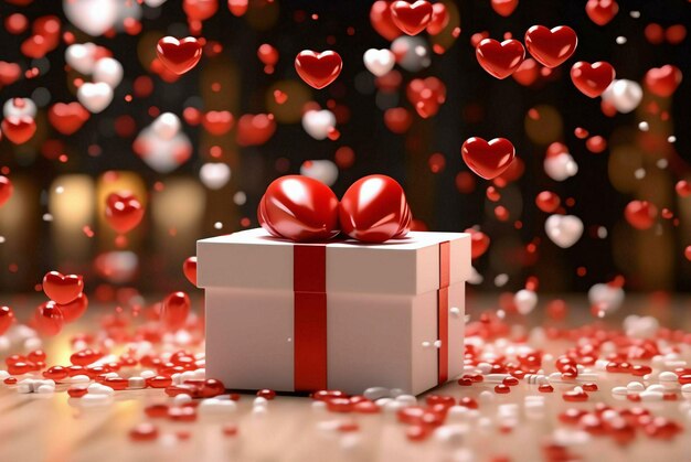 E geschenken object pakket geïsoleerde dozen nieuwe valentine verjaardag papier goud geschenken jaar doos geschenken