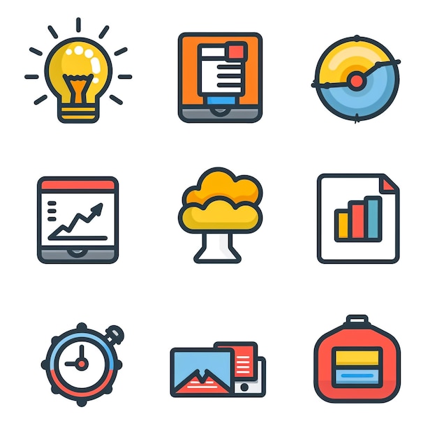 e-iconset vector set over e-commerce mailing en mail icons set