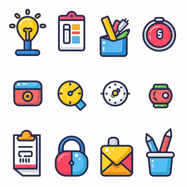 e-iconset vector set over e-commerce mailing en mail icons set