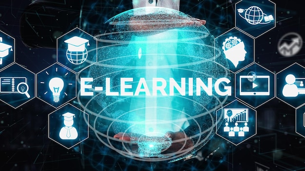 E-learning voor studenten en universiteit conceptueel