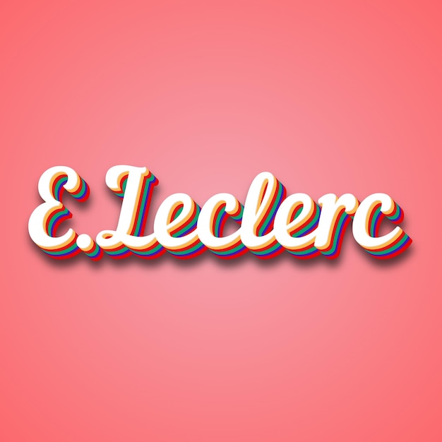 E Leclerc Teksteffect Foto Afbeelding Cool