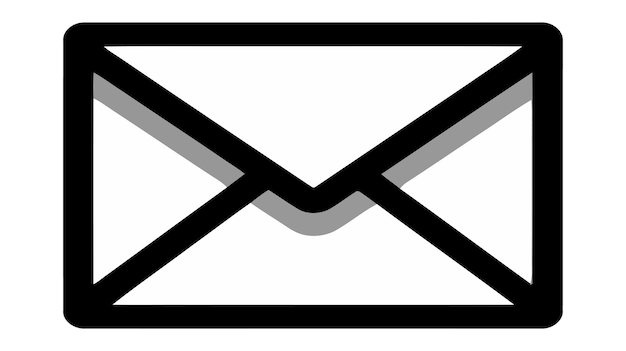 E-mail envelop pictogram vectorillustratie op witte achtergrond