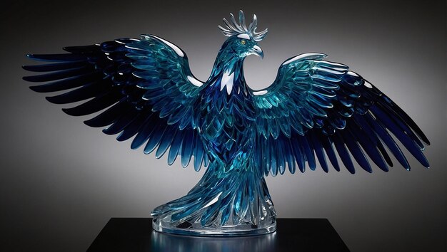 eagle in crystal dianmand statue