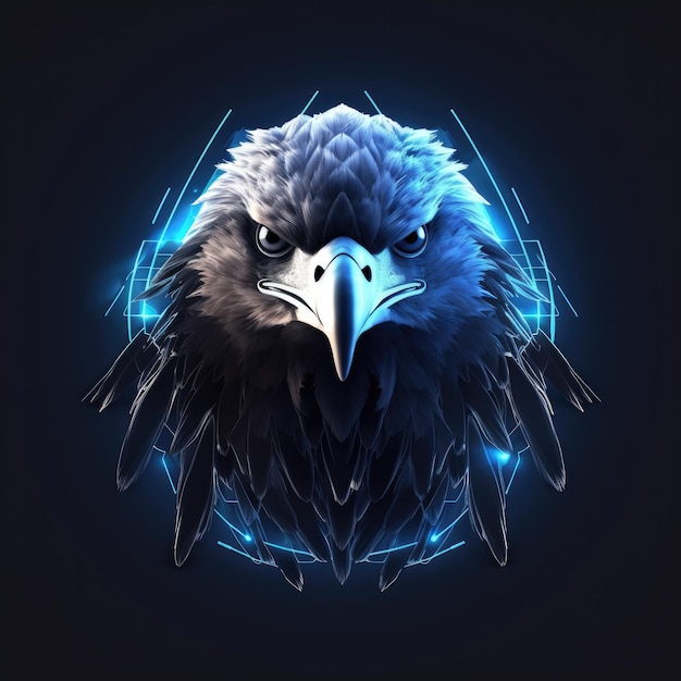 Photo eagle head illustration