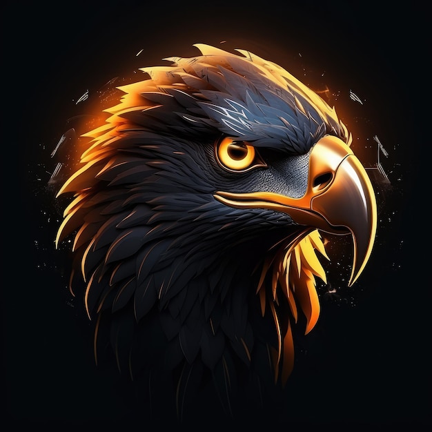 Eagle head illustration