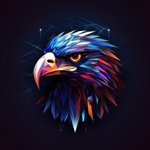 Eagle head illustration