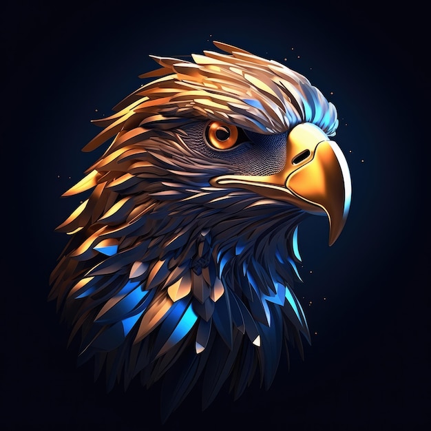 Eagle head illustration