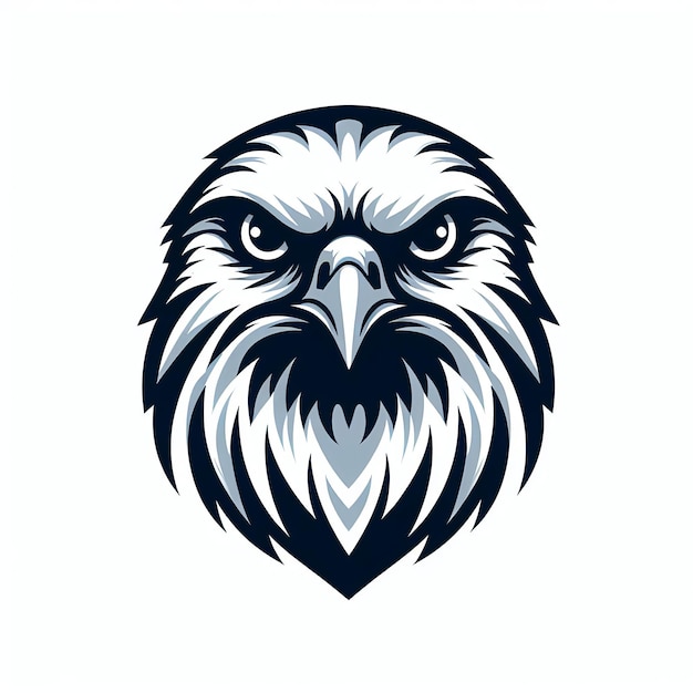 Шаблон логотипа "Голова орла" с векторной иконой, иллюстрация изолирована на белом фоне