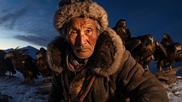 Eagle hunting is an important part of their cultural heritage and identity It has been passed down from generation to generation among the Kazakhs for centuries