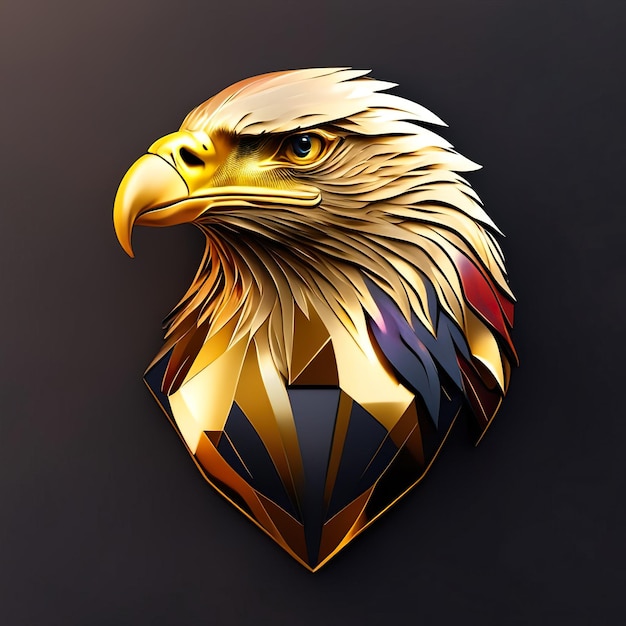 Photo eagle illustration generative ai