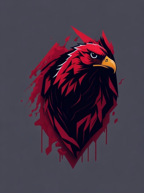 an eagle illustration for t shirt design