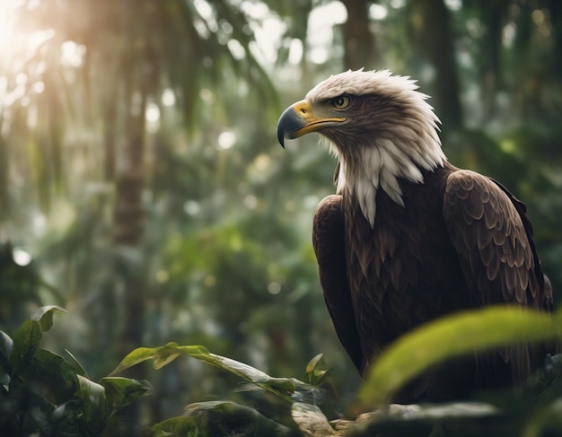 A eagle in jungle