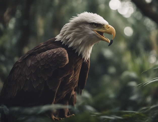 A eagle in jungle