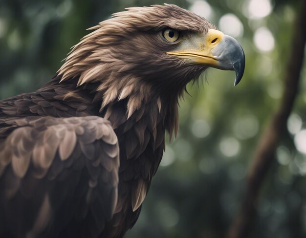 a eagle in jungle