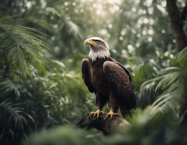 A eagle in jungle