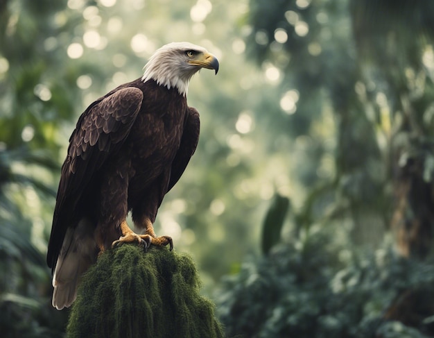 A eagle in jungle