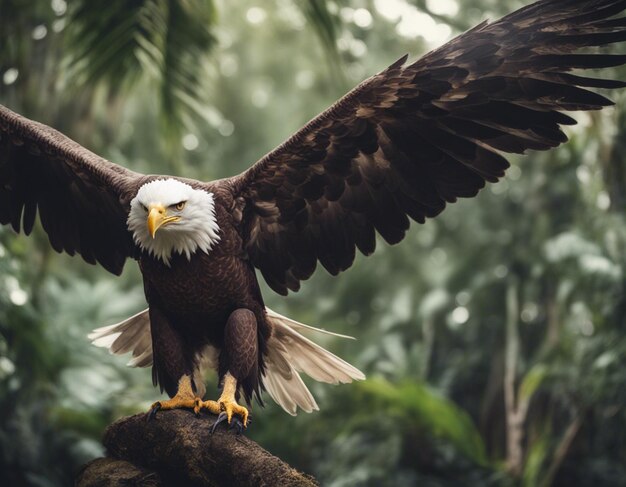 A eagle in jungle