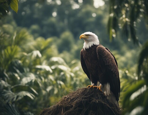 A eagle in jungle