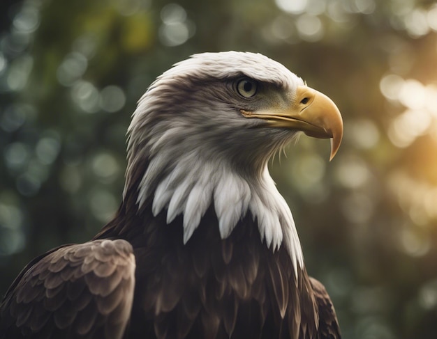 A eagle in jungle