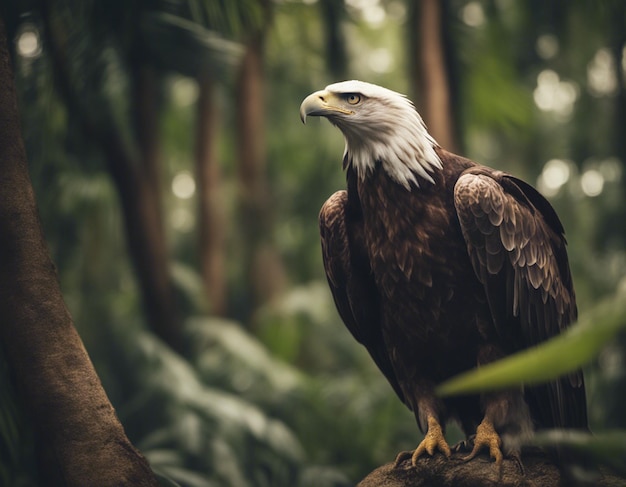 A eagle in jungle