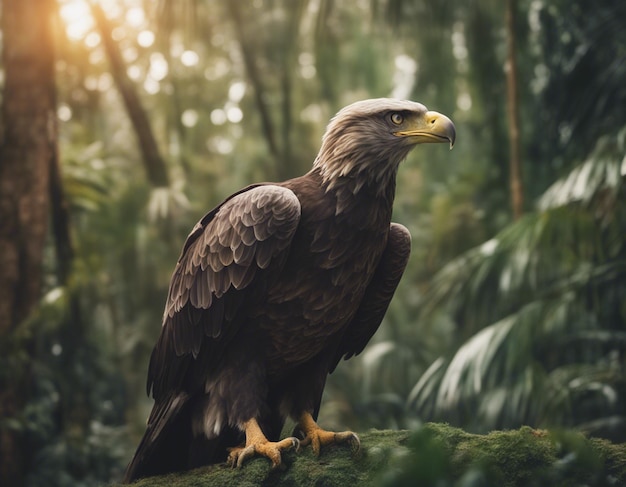 A eagle in jungle