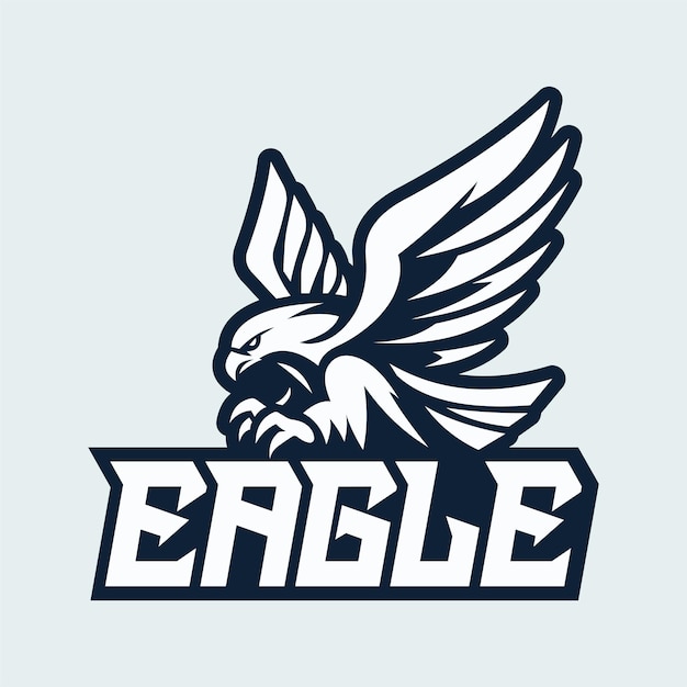 eagle mascot logo design