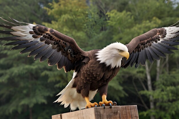 Photo eagle in nature