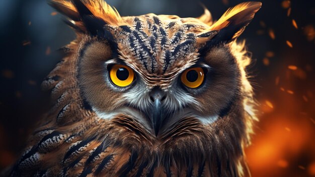 Eagle owl high quality background