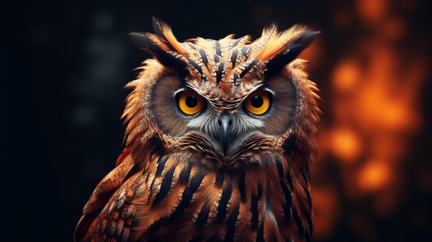 Eagle owl high quality background