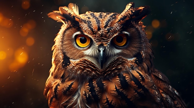 Eagle owl high quality background