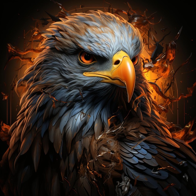 Premium AI Image | eagle portrait with realistic and eyecatching look