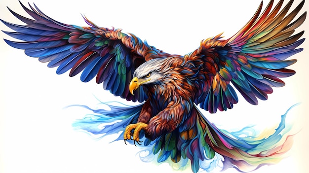 eagle rainbow color