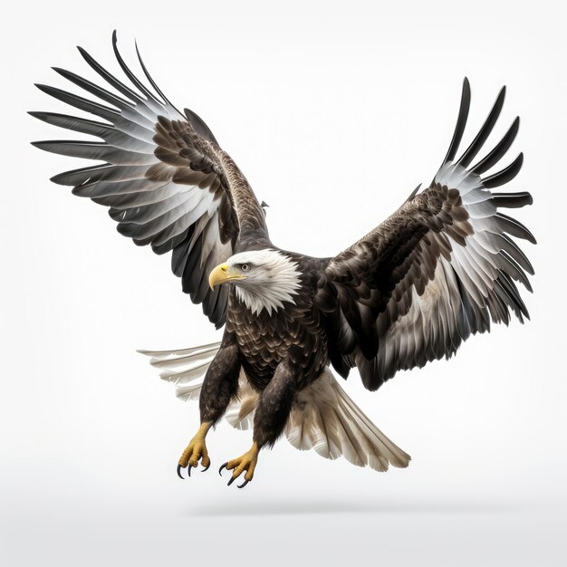 Eagle in white background AI generated Image