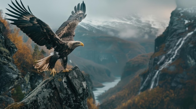 Photo an eagle in the wild