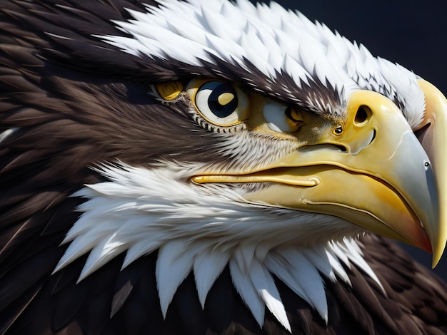 Eagles close up portrait ai generated