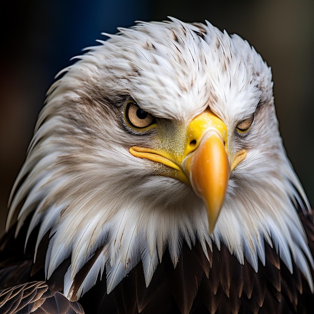 Photo eagles close up portrait