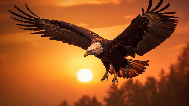 Eagles close up portrait