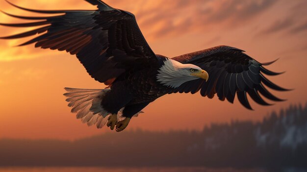 Eagles close up portrait