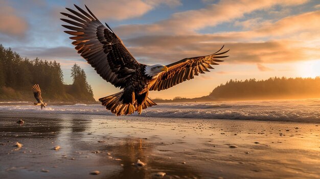 Eagles close up portrait