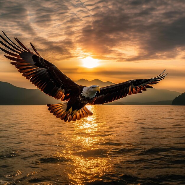 Eagles close up portrait