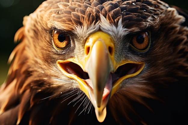 Eagles Focus Striking CloseUp