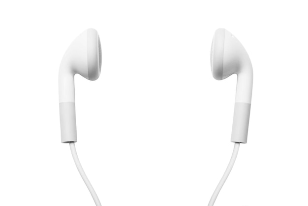 Earbuds on white