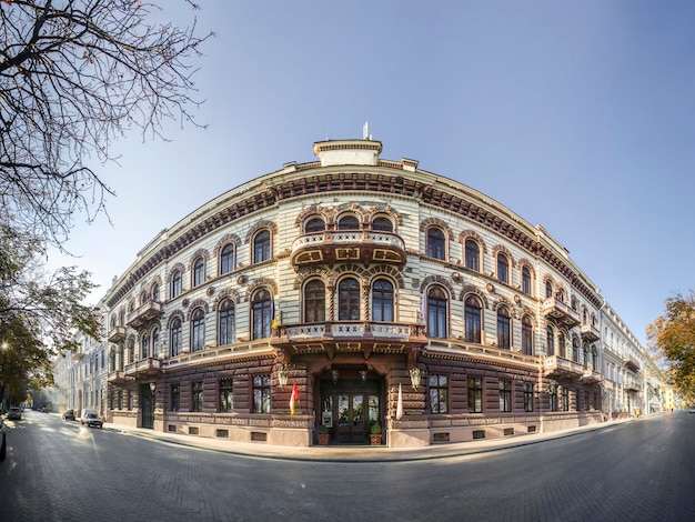 Early autumn at Odessa seaside Boulevard in Ukraine