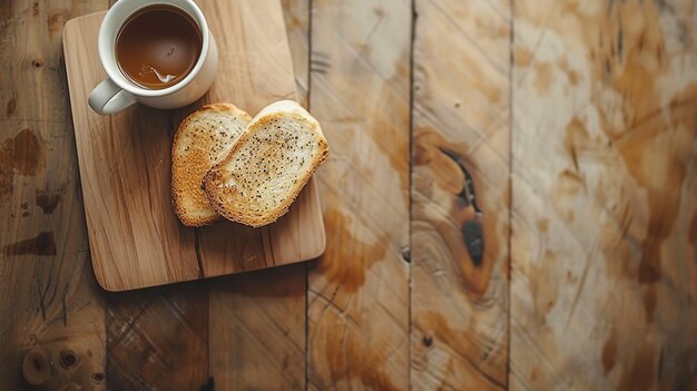 Photo early morning molletes and caf de olla flat lay