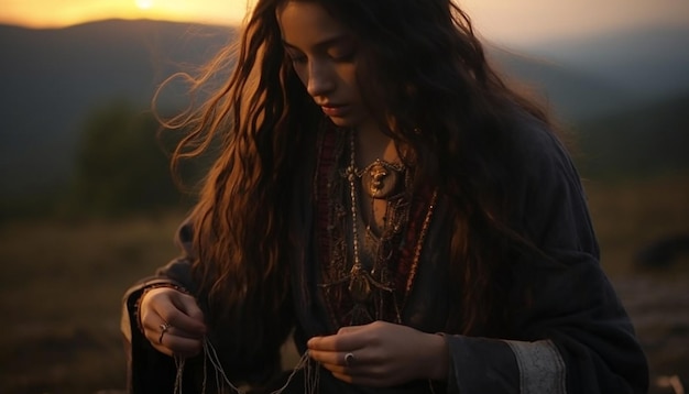 Photo the early morning ritual of attaching martisor to clothing