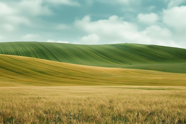 Ears of wheat on field